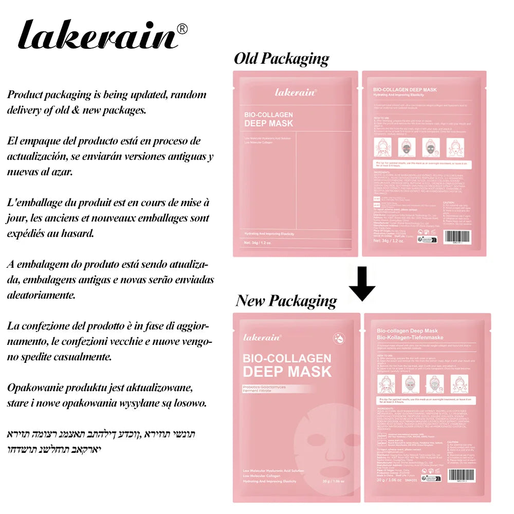 Bio-Collagen Deep Face Mask Shrink Pores Deep Hydrating Overnight Mask