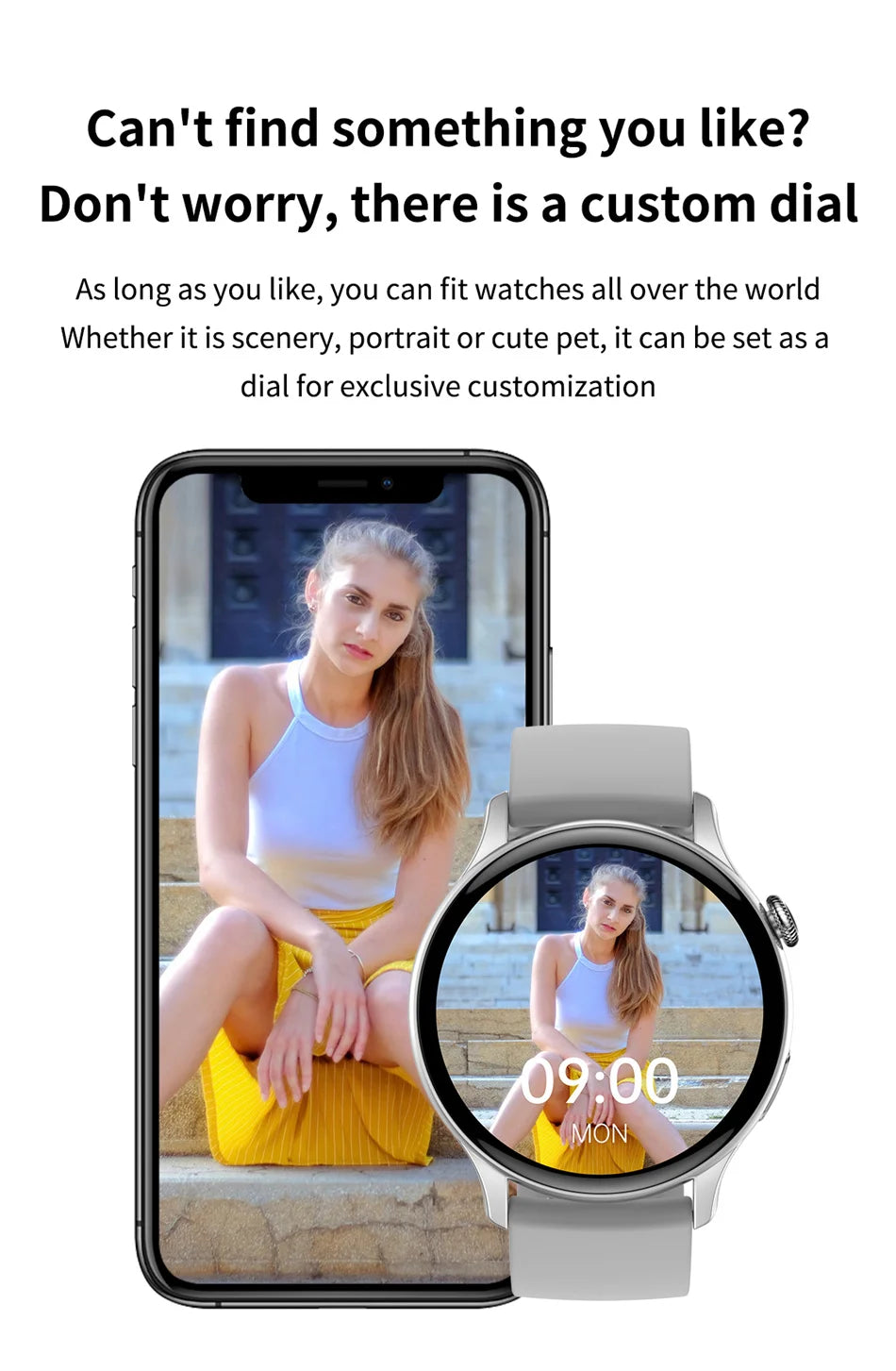 NFC Smart Watch Amoled HD GPS Track Sports Heart Rate