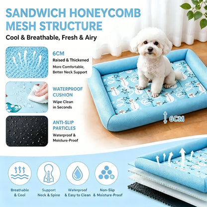 Cooling Puppy Bed Summer Mat Comfort Sofa Blanket