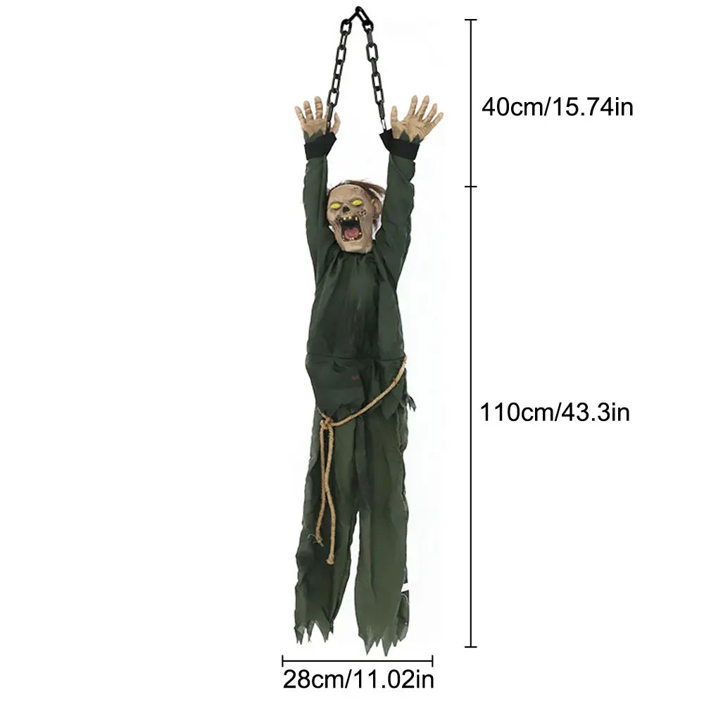 Halloween Decoration Hanging Pumpkin Head Scream