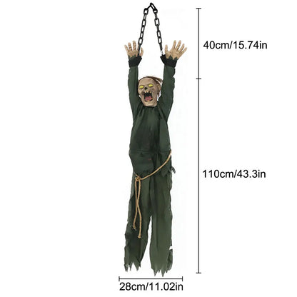 Halloween Decoration Hanging Pumpkin Head Scream