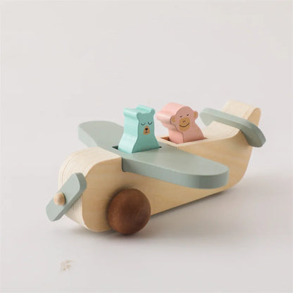 Wooden Birthday Train Toy Simulated Train Toy Model