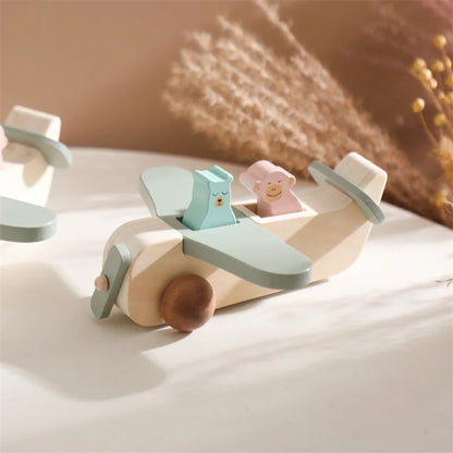 Wooden Birthday Train Toy Simulated Train Toy Model