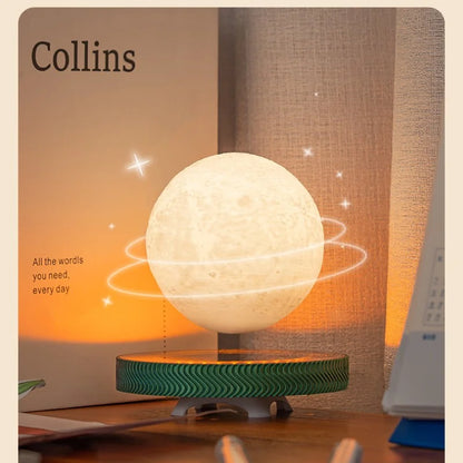 Magnetic Levitating Bulb Saturn Moon Lamp Levitating  Table Lamp