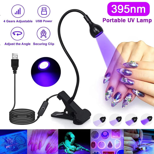 Led Ultraviolet Lights UV Nail Lamp 395nm UV Led Desk Lamp