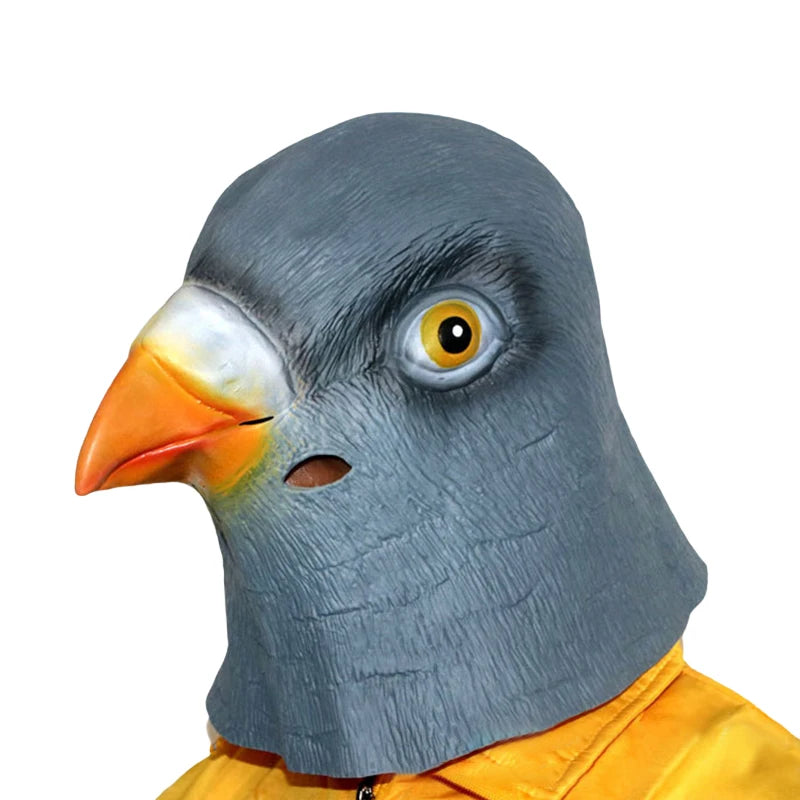 Pigeon Mask Funny Animal Cosplay Costume Latex Head Mask Halloween