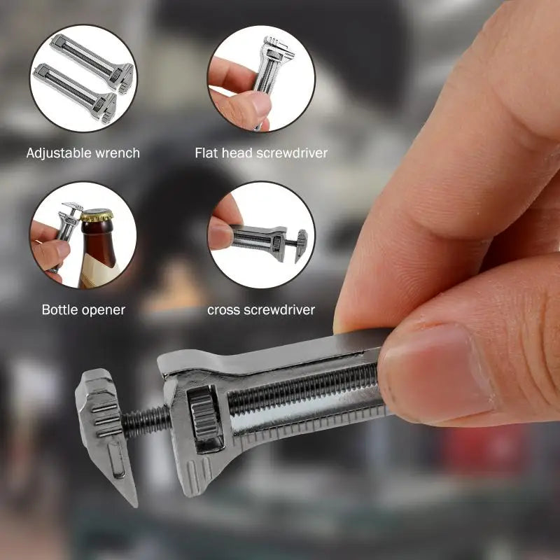 Titanium Alloy Mini Wrench Multitool for Portable Use