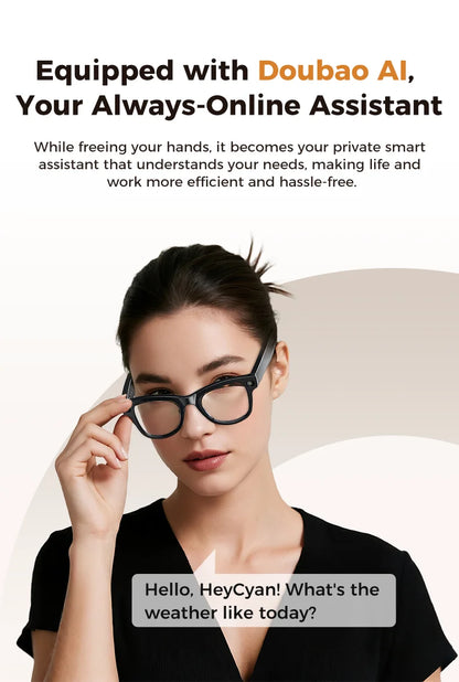 World Premiere Smart AI Glasses 4K HD 800W Pixel Camera