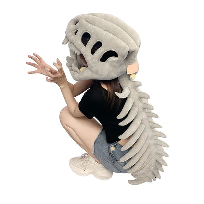 Dinosaur Skeleton Hat Funny Soft Dinosaur Skeleton