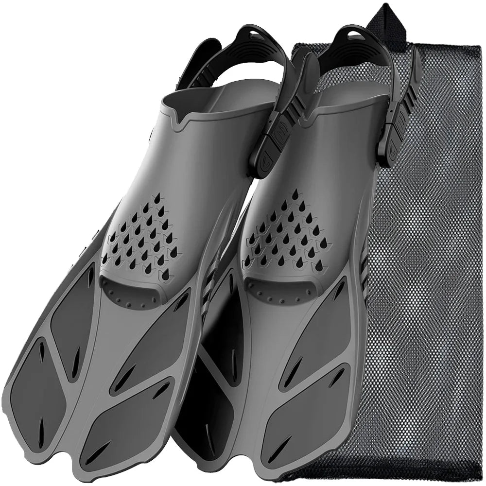 Snorkel Fins Swimming Flippers Adjustable Buckles