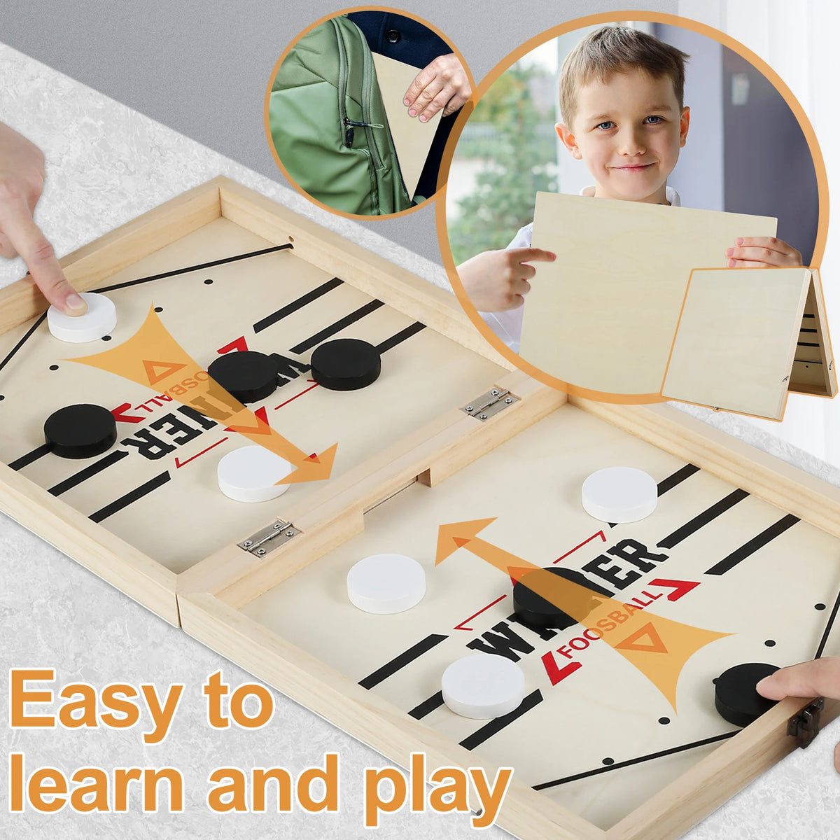 Foldable Foosball Winner Games Table Hockey Catapult Chess