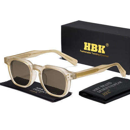 HBK New Square Retro Sunglasses Men Fashion
