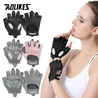 Fitness Cycling Gloves Men Women Anti Slip Shock-Absorbing