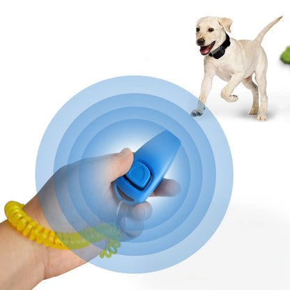 2 In 1 Pet Clicker Dog Training Whistle Answer Card