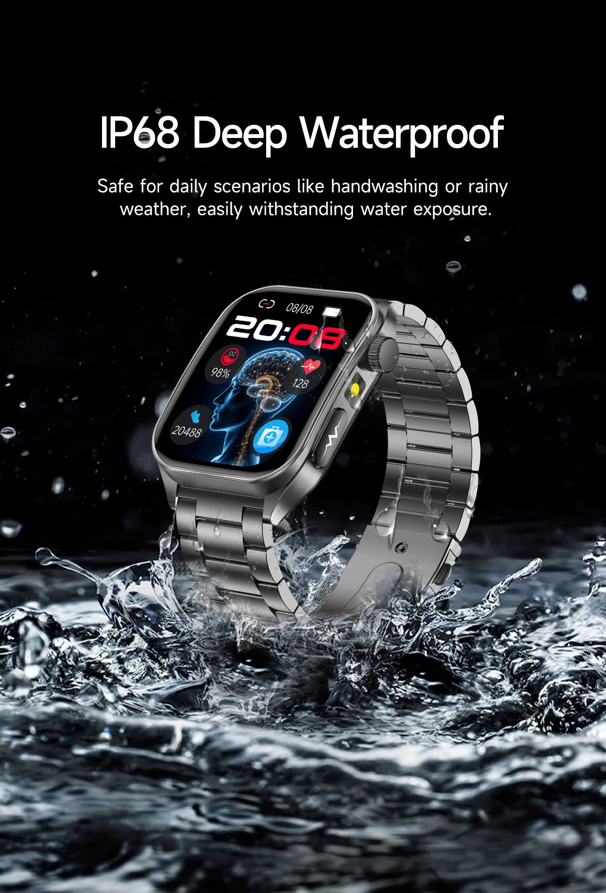 New Laser Treatment Three High Smart Watch Men ECG Heart Rate