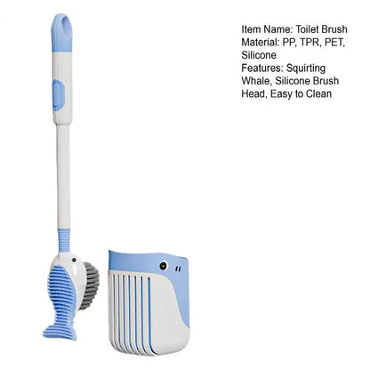 Squirt Whale Toilet Brush 360-Degree Cleaning Brush