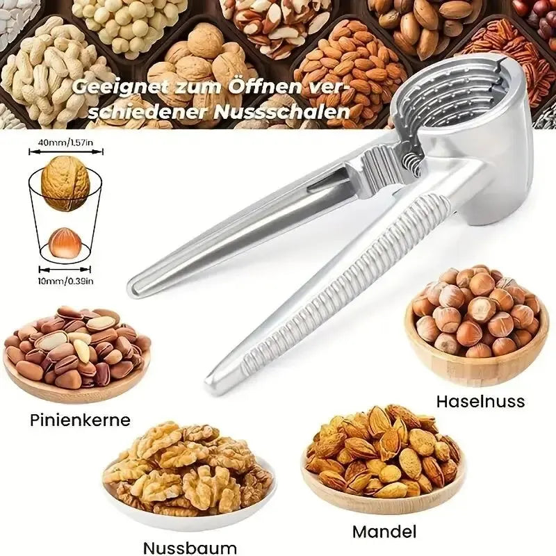 1pc Silvery Metal Multi Functional Walnut Clip Nut Shelling