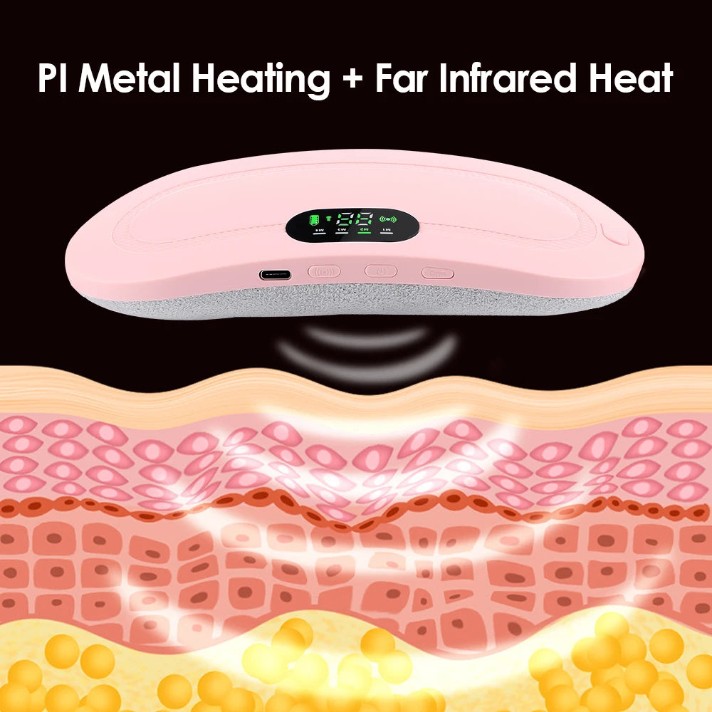 Electric Heating Pad Menstrual Cramp Massager Belt Women