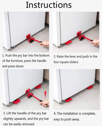 Professional Furniture Mover Tool Set Heavy Stuffs Transport Lifter