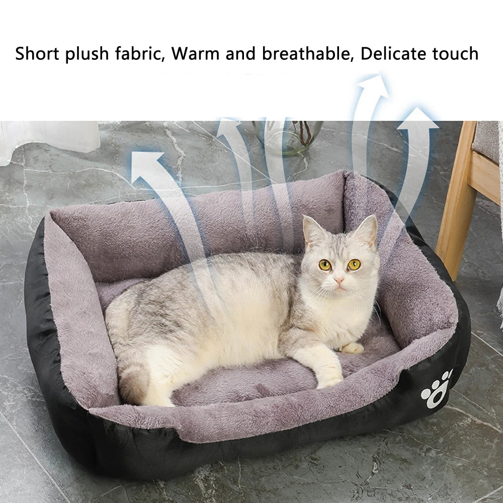 Soft Square Large Dog Sofa Elastic House Cushion