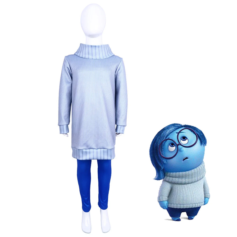 Anime Movie Inside Out Joy Cospaly Costume Disgust