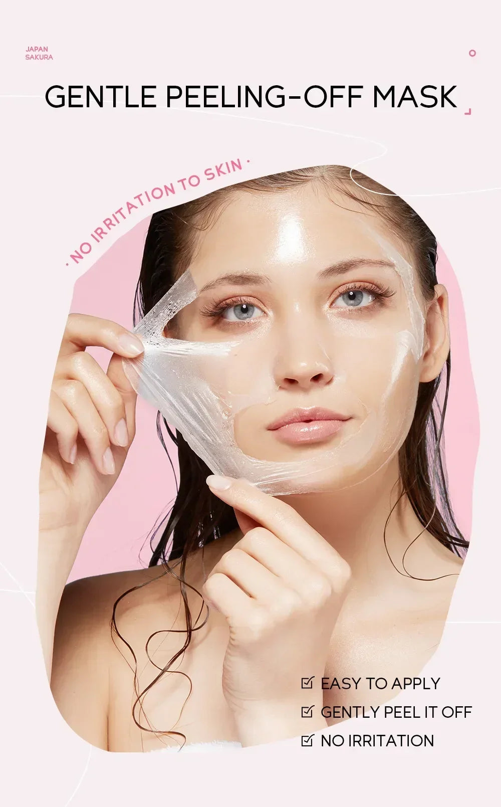 Cherry Blossom Peel Off Mask ,Hydrating & Deep Cleansing