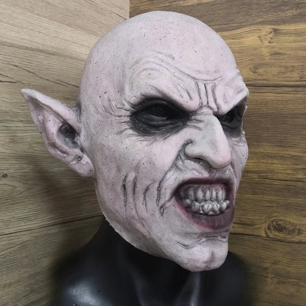 Nosferatu Grey Vampire Latex Scary Halloween Mask Terror