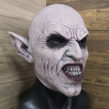Nosferatu Grey Vampire Latex Scary Halloween Mask Terror