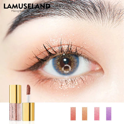 Pearly Liquid Eyeshadow Natural Smokey Silver Shimmer