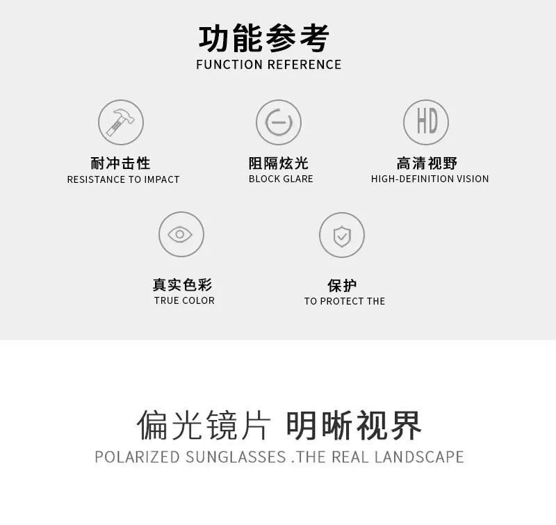 New Style Polarized Sunglasses Men Fashion Unisex