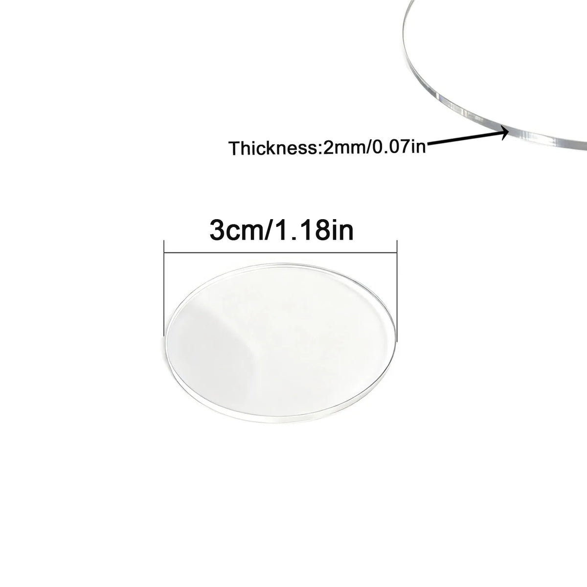 Clear Round Acrylic Sheets Transparent Plexiglass Discs