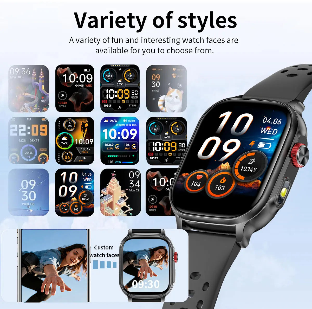 LIGE New Built-in 1400mAh Super Large Battery Smart Watch