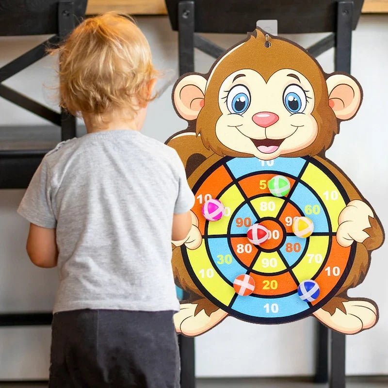 Educational Games Dart Board Baby Toy Stickey Ball Dart