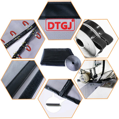 Magnetic Door Screen Insect Mosquito Net Curtain Black Fly