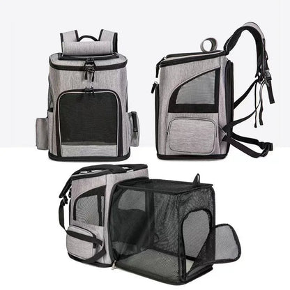 Breathable Pet Cat Carrier Backpack Foldable Pet Carrier Transport