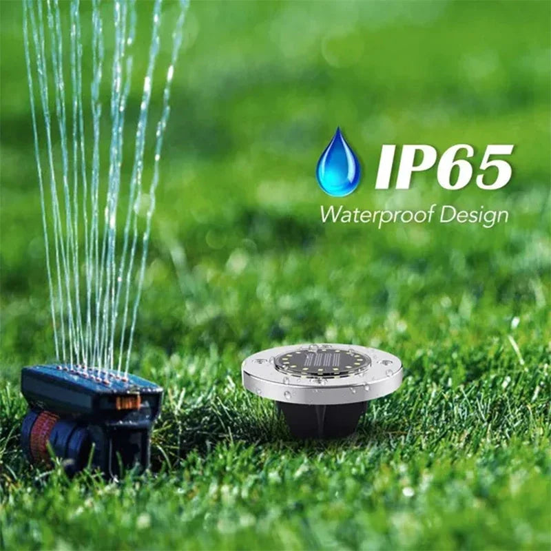 Solar Lights Outdoor 8/20LEDs Disk Underground Lamp