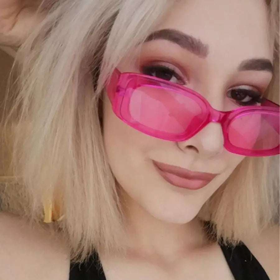 Small Rectangle Pattern Sunglasses For Women