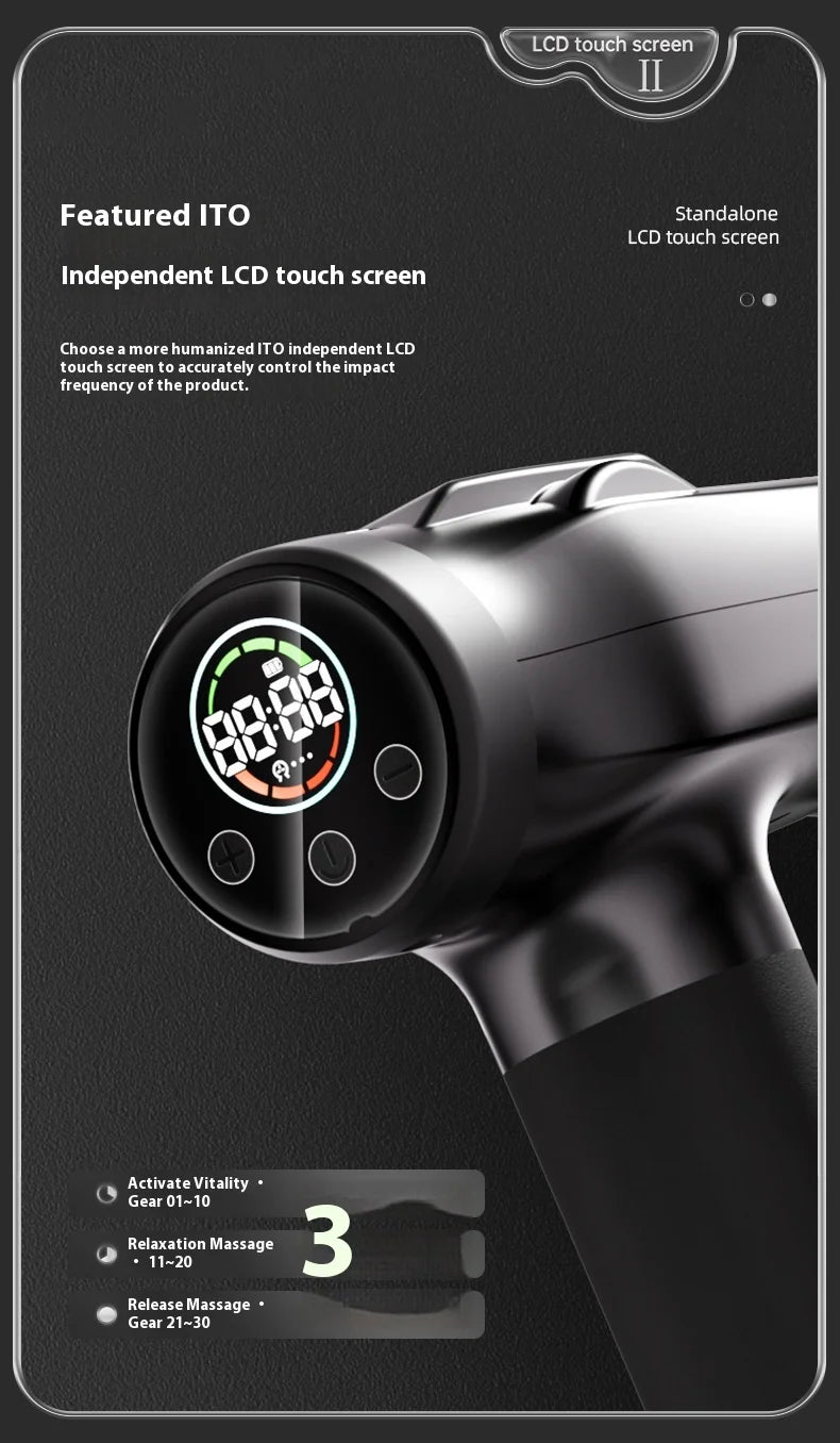 Double Head Handheld Mini Massager Gun with Deep Tissue