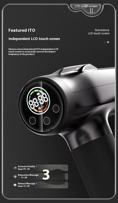 Double Head Handheld Mini Massager Gun with Deep Tissue