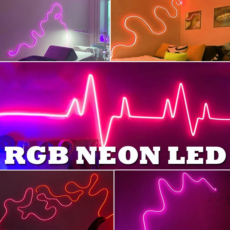 USB LED Neon Rope Lights, RGB Led Strip Lights