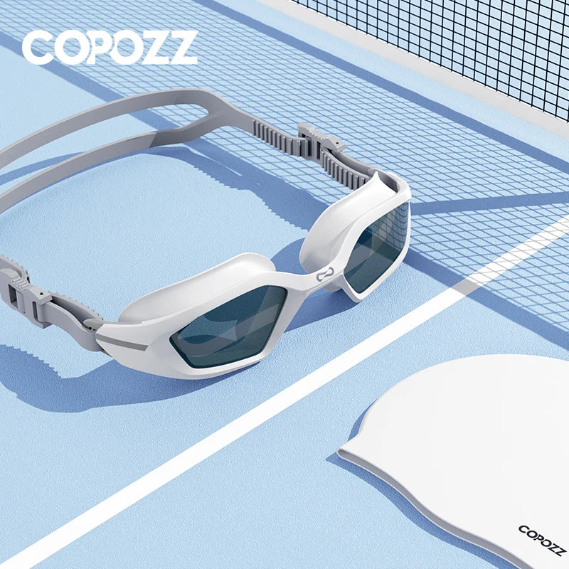 Professional Female Swimming Goggles Electroplate Swim Glasses