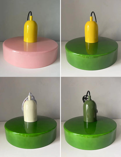 Nordic Retro Glass Pendant Lamps Indoor E27 LED Chandelier
