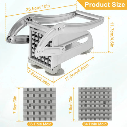 Stainless Steel Manual Potato Cutter French Fries Slicer