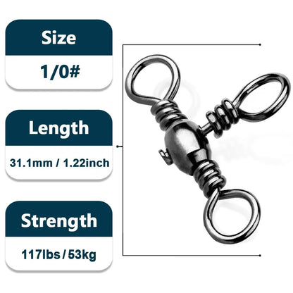 Fishing Crossline Swivels Brass for Catfish Surf Rigs