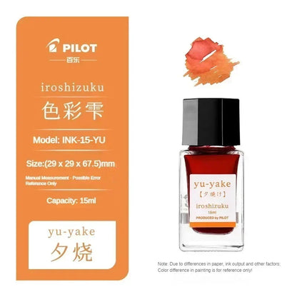 Pilot 25 Colors 15/50ml Colorful Fountain Pens Ink Various Colors