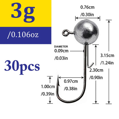 Jig fishing hooks with auxiliary hook,