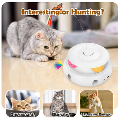 Interactive Cat Toy Automatic Toys 3-in-1 Electric Toy