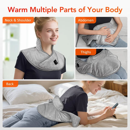 Electric Heating Shoulder Neck Pads Cervical Shawl Massager