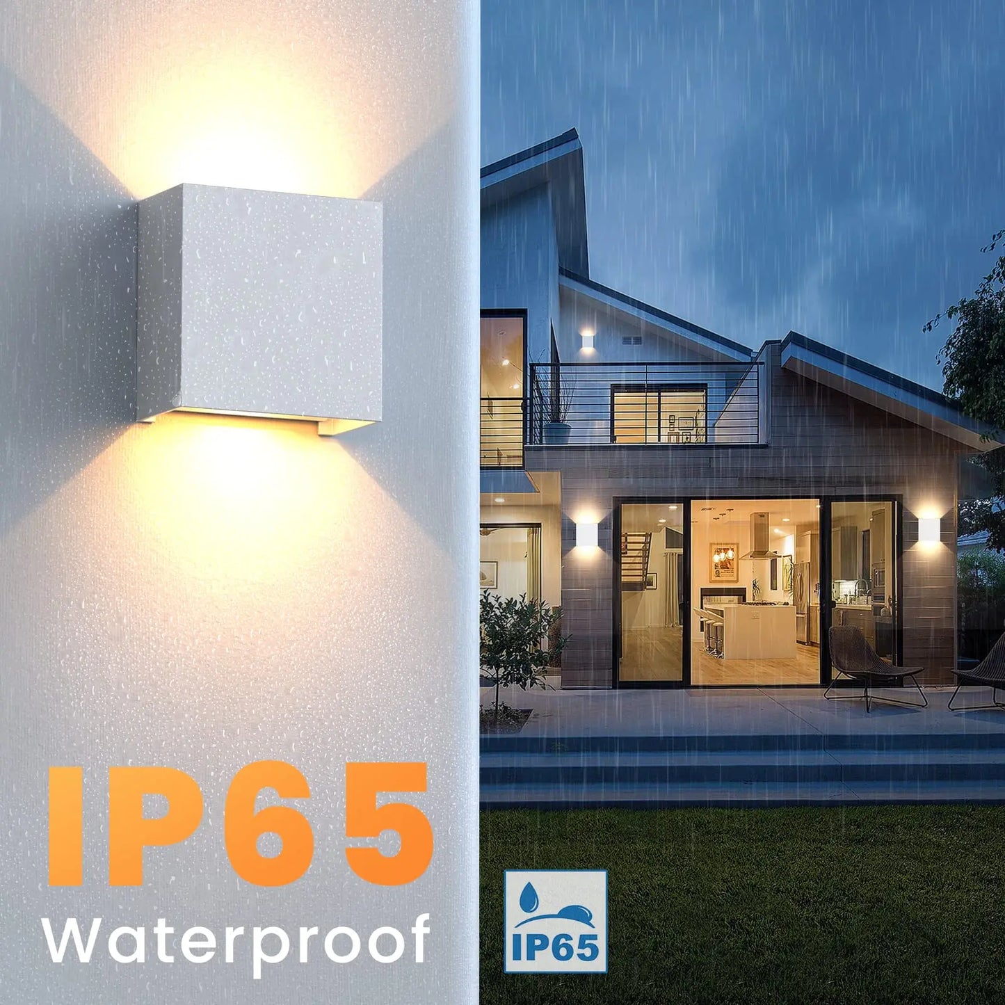 LED Wall Sconces 6W Modern Indoor Outdoor IP65 Wall Lamp