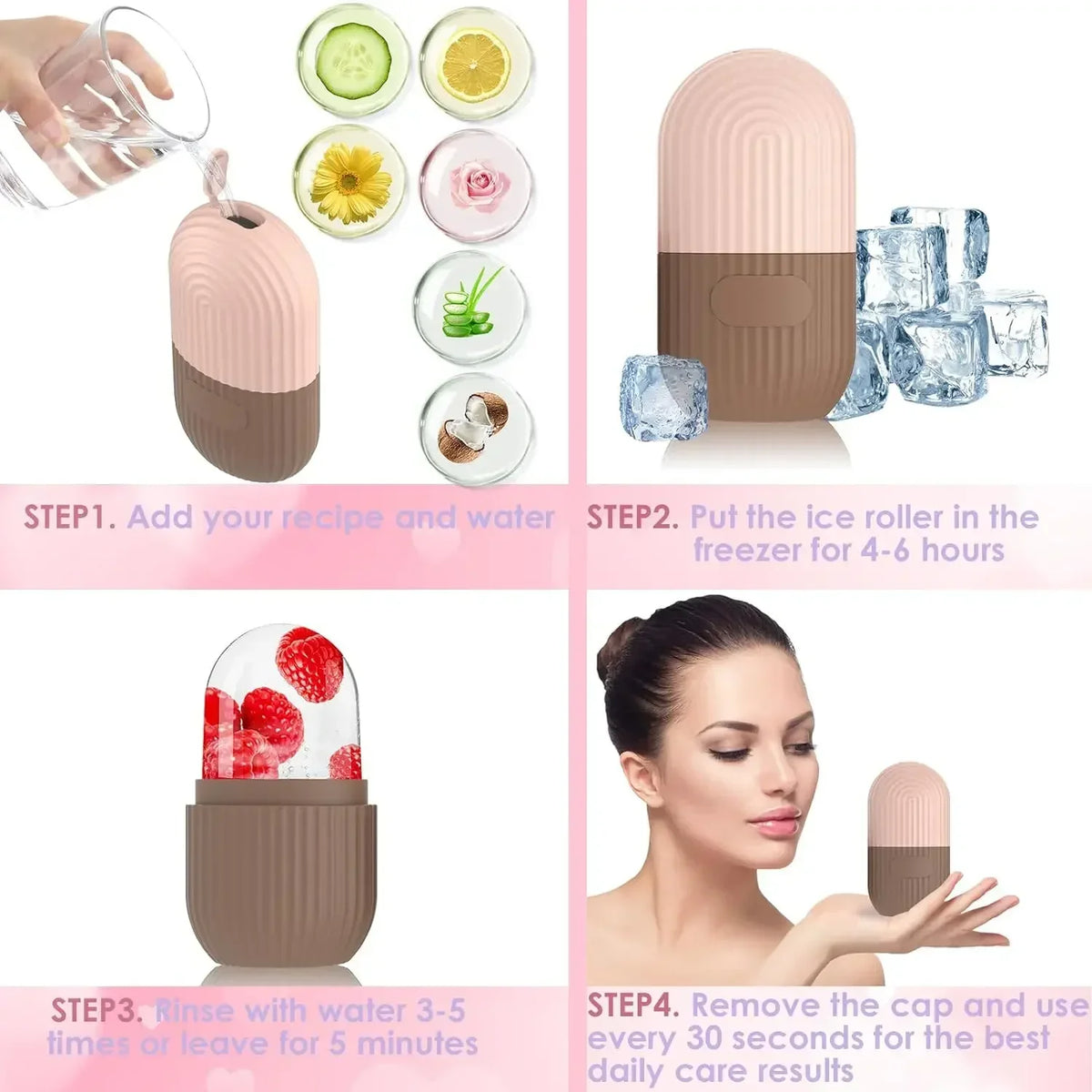 Beauty Facial Massager Apply Face Ice Tray Puffiness